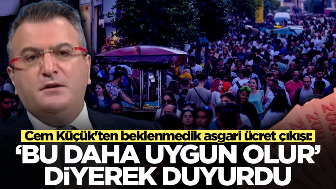 Cem Küçük'ten beklenmedik asgari ücret çıkışı: 'Bu daha uygun olur' diyerek duyurdu