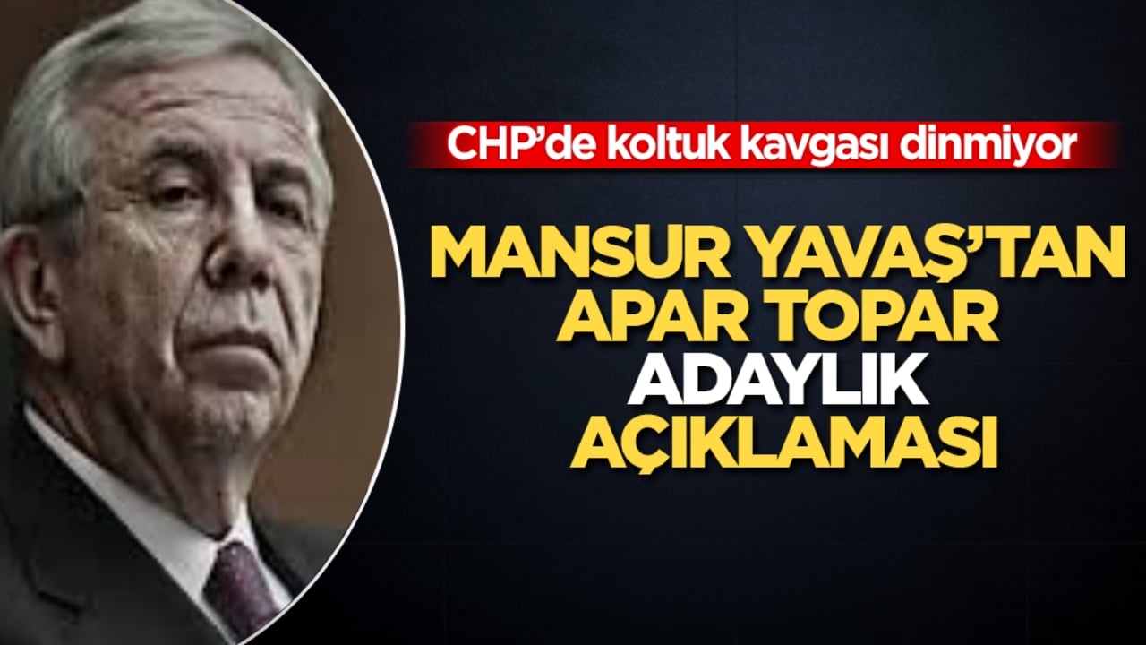 CHP’de koltuk kavgası dinmiyor! Mansur Yavaş’tan apar topar "adaylık" açıklaması