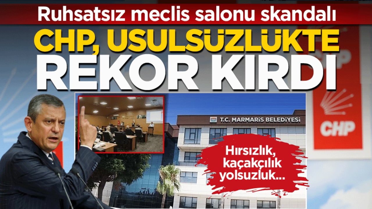 CHP’de usulsüzlükler bitmiyor: Marmaris Belediyesi'nde tam 36 kaçak tespit edildi! Meclis salonu bile kaçak