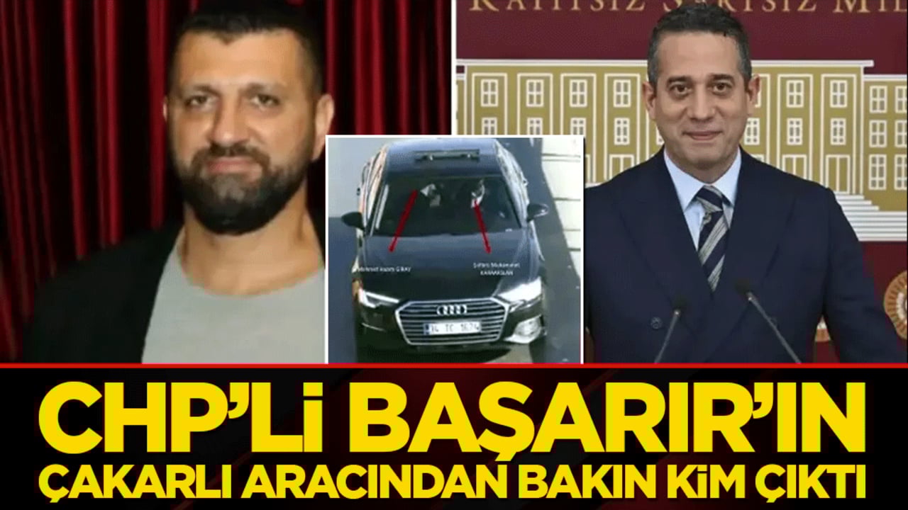 CHP’li Başarır’ın çakarlı aracı tartışmaya neden oldu! Aracından bakın kim çıktı