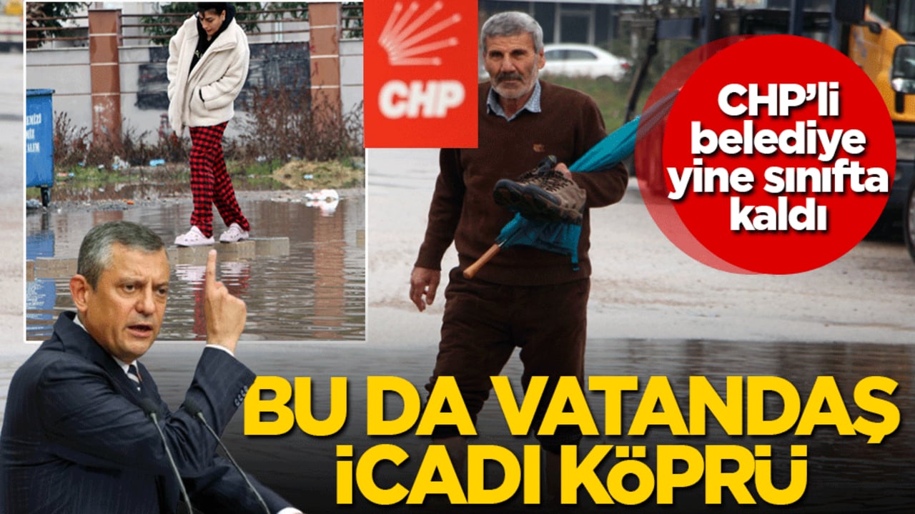 CHP’li belediye yine sınıfta kaldı: Bu da vatandaş icadı köprü