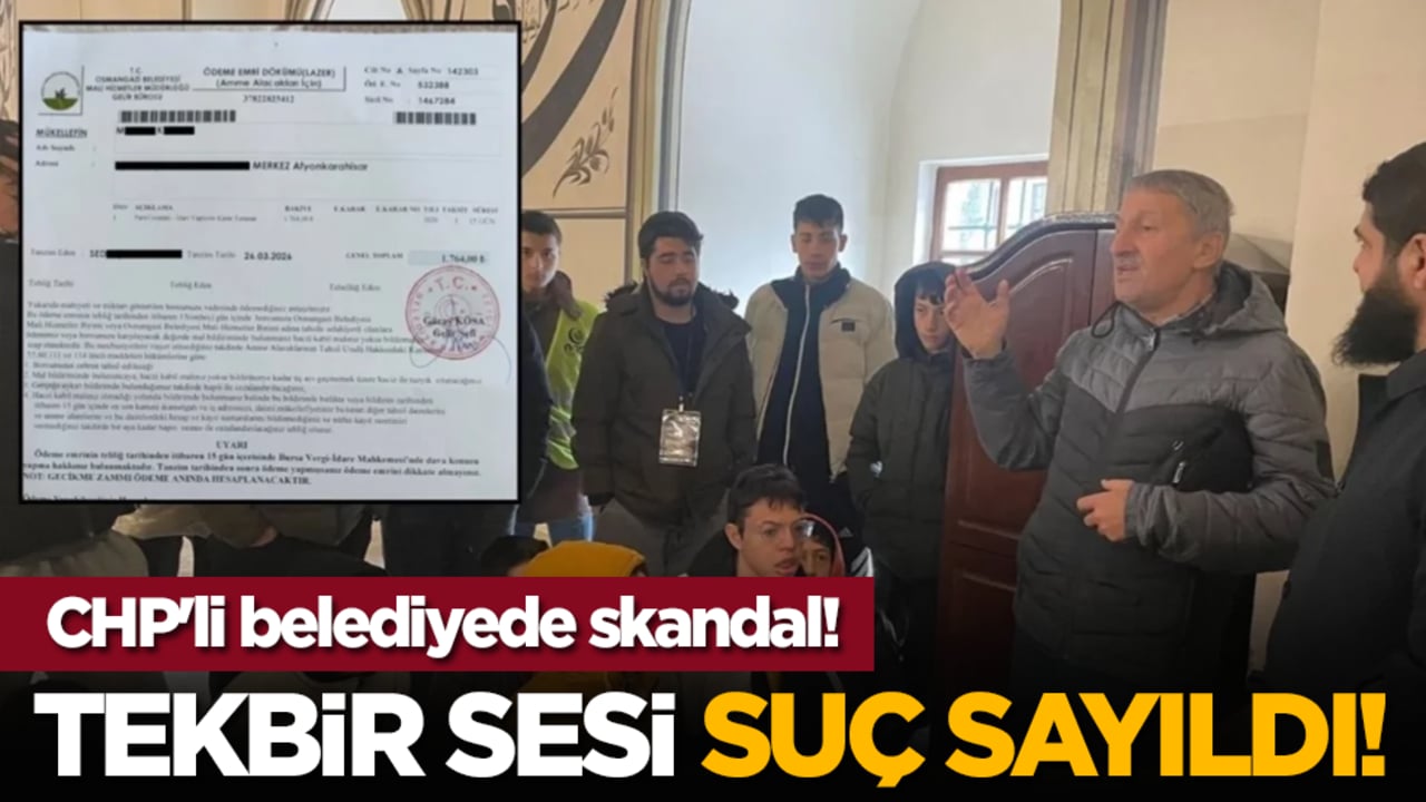 CHP'li belediyede skandal! Tekbir sesi suç sayıldı!
