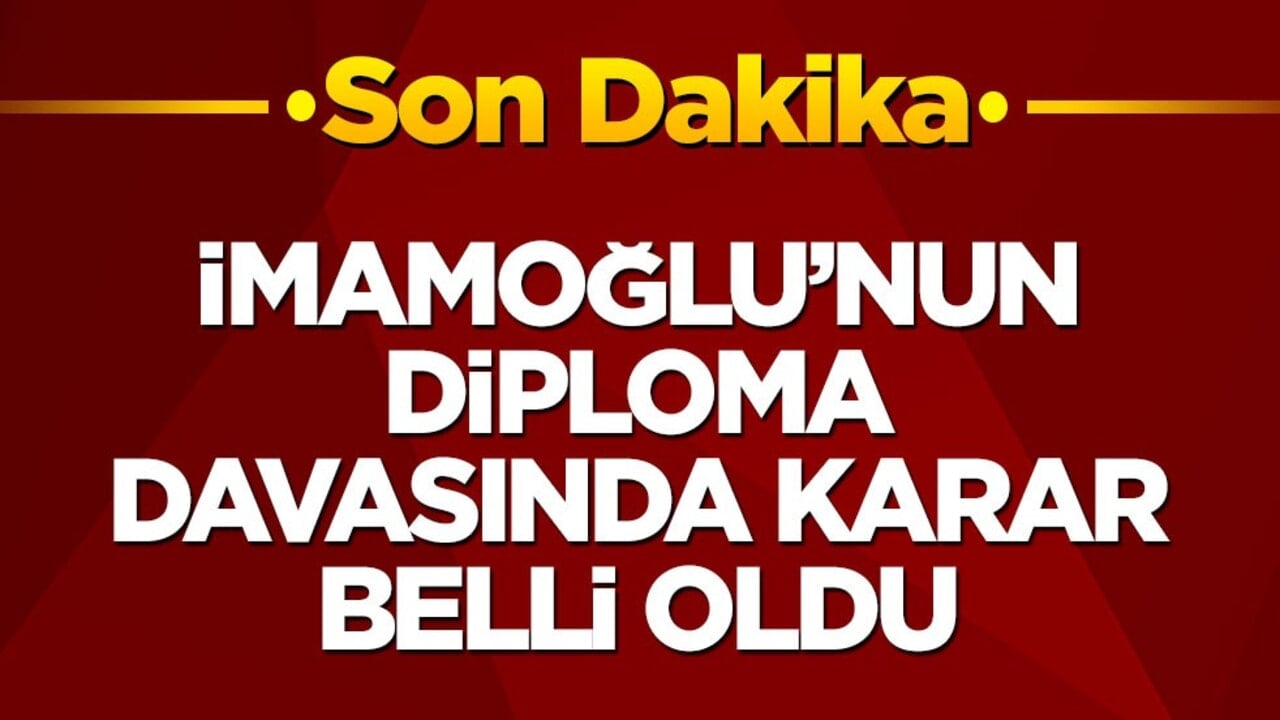 CHP'li Ekrem’in 'sahte diploma' soruşturmasında yeni karar!