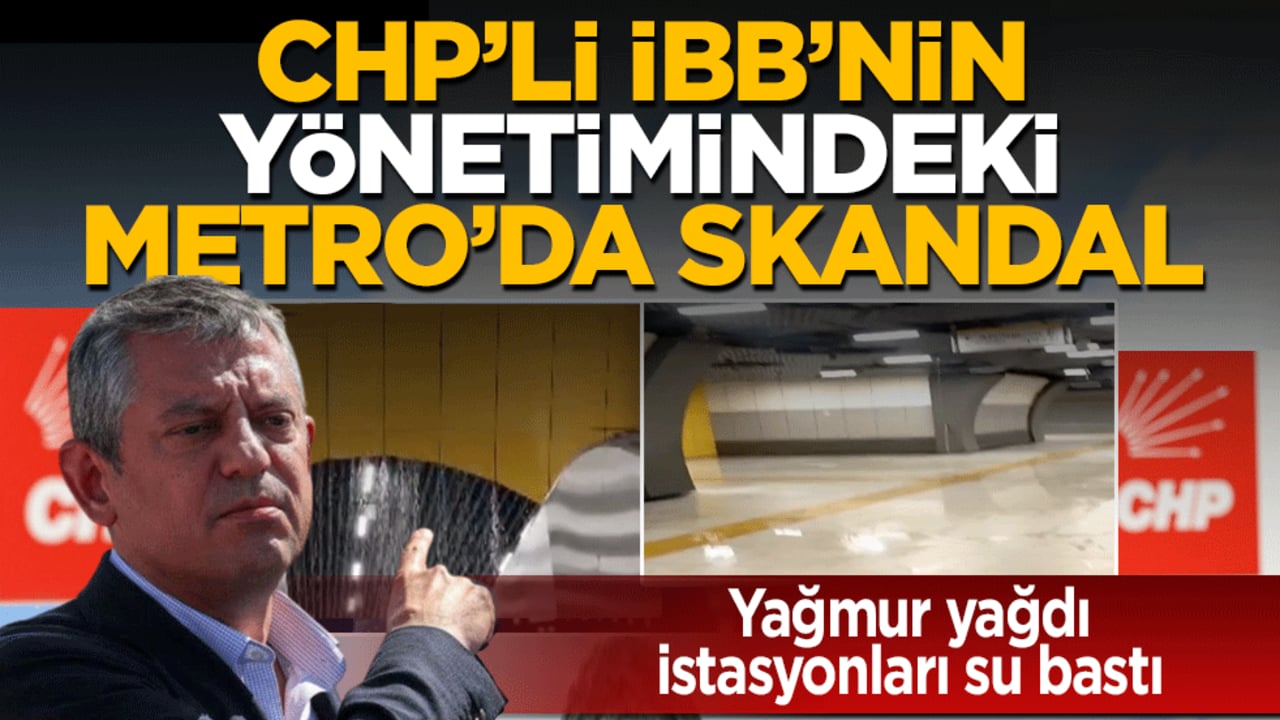 CHP’li İBB’nin yönetimindeki Metro’da skandal! Yağmur yağdı istasyonları su bastı: Vatandaş zor anlar yaşadı
