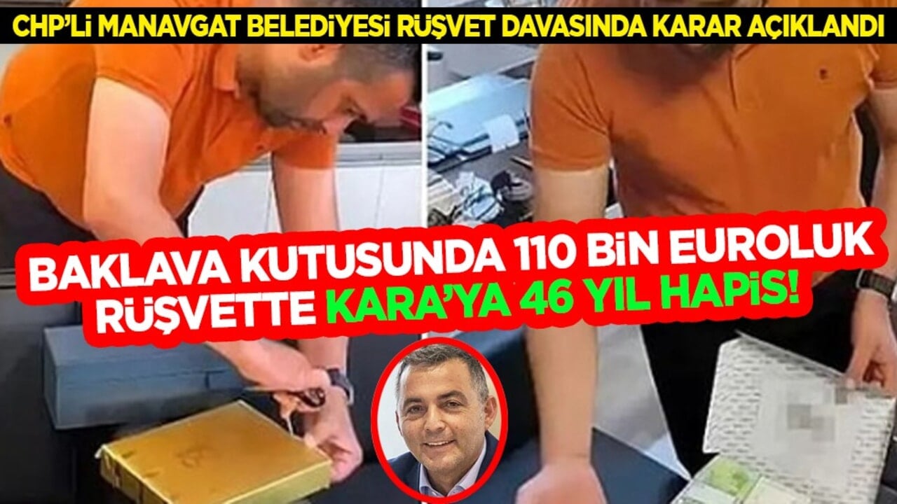 CHP’li Manavgat Belediyesi rüşvet davasında karar açıklandı: Niyazi Nefi Kara için 46 yıl 10 ay hapis!