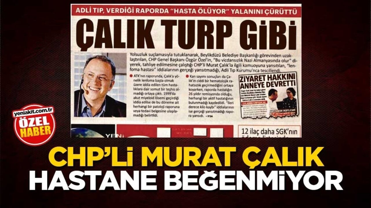 CHP’li Murat Çalık hastane beğenmiyor