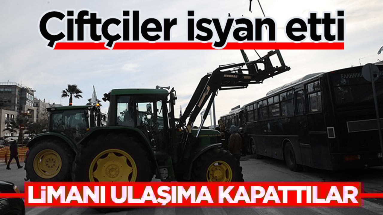 Çiftçiler isyan etti! Limanı ulaşıma kapattılar 