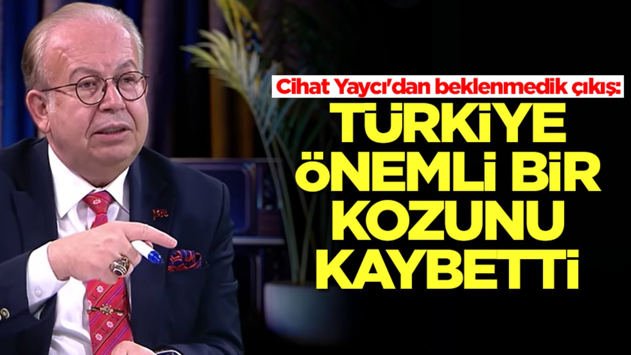 Cihat Yaycı'dan beklenmedik çıkış: Türkiye önemli bir kozunu kaybetti