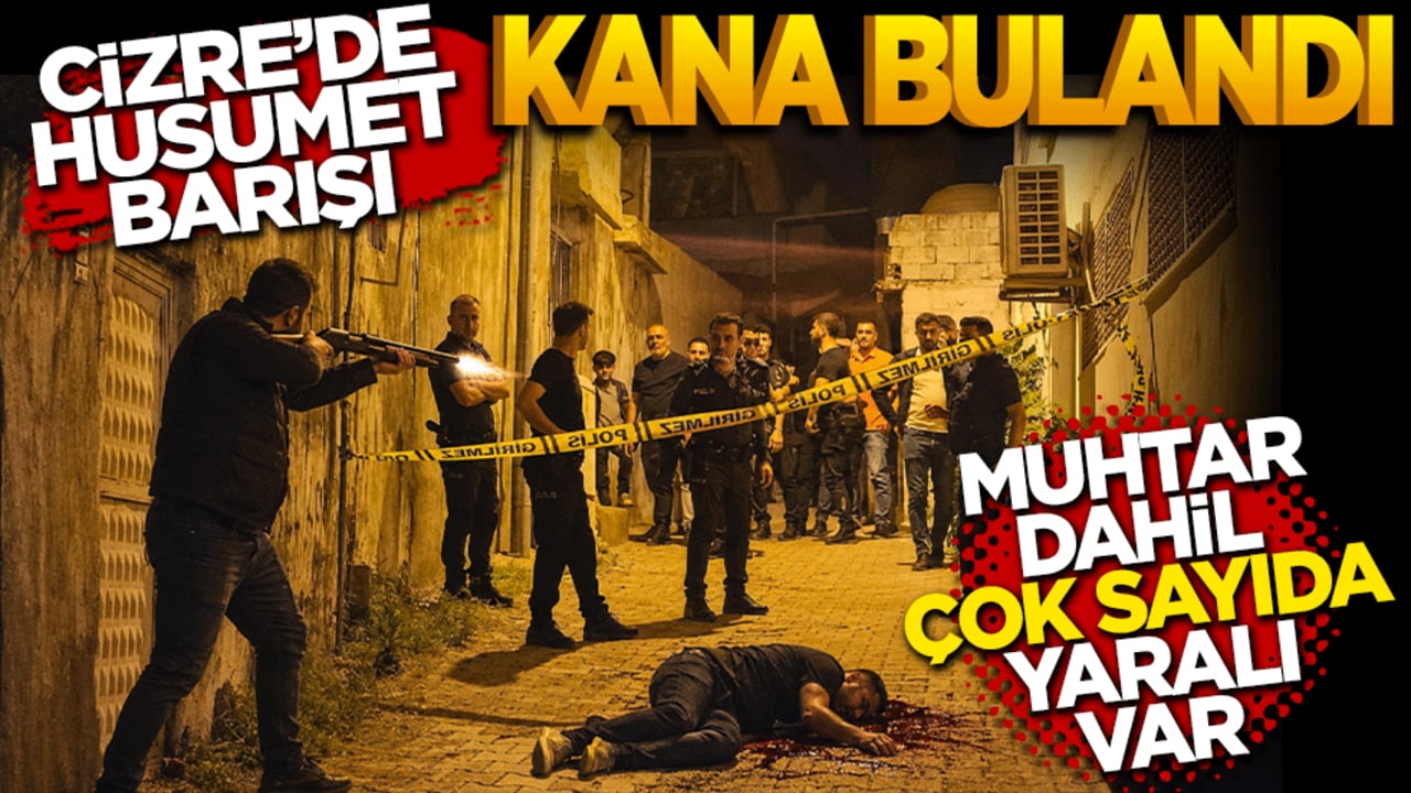 Cizre’de husumet barışı kana bulandı: Muhtar dahil 3 yaralı