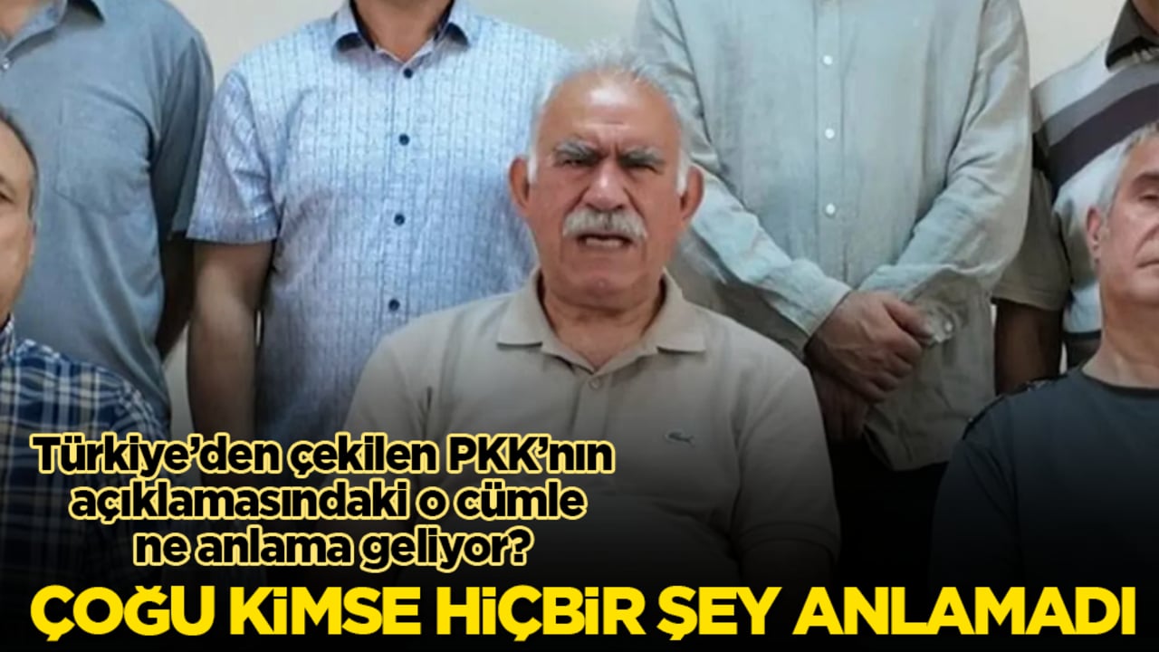 Çoğu kimse hiçbir şey anlamadı! Türkiye’den çekilen PKK’nın açıklamasındaki o cümle ne anlama geliyor?