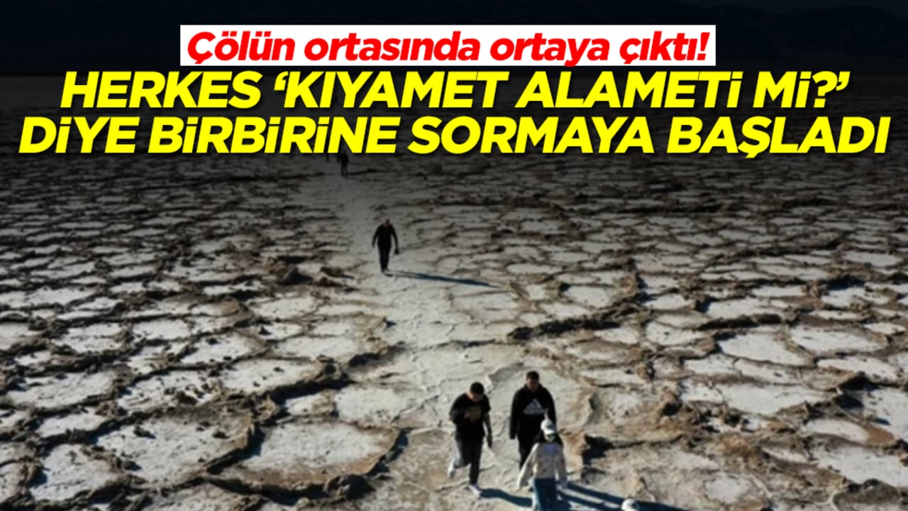 Çölün ortasında ortaya çıktı! Herkes 'kıyamet alameti mi?' diye birbirine sormaya başladı
