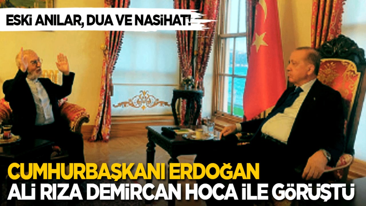 Cumhurbaşkanı Erdoğan, Ali Rıza Demircan Hoca'yı ağırladı