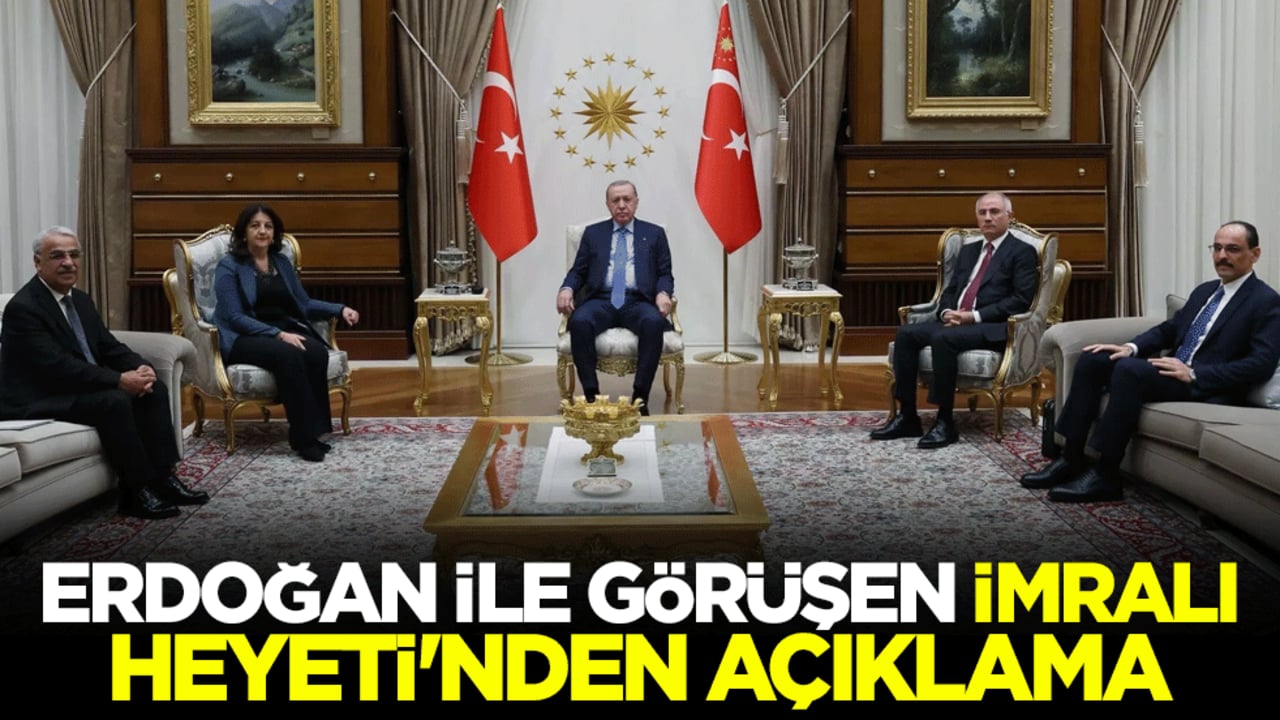 Cumhurbaşkanı Erdoğan ile görüşen İmralı Heyeti'nden açıklama