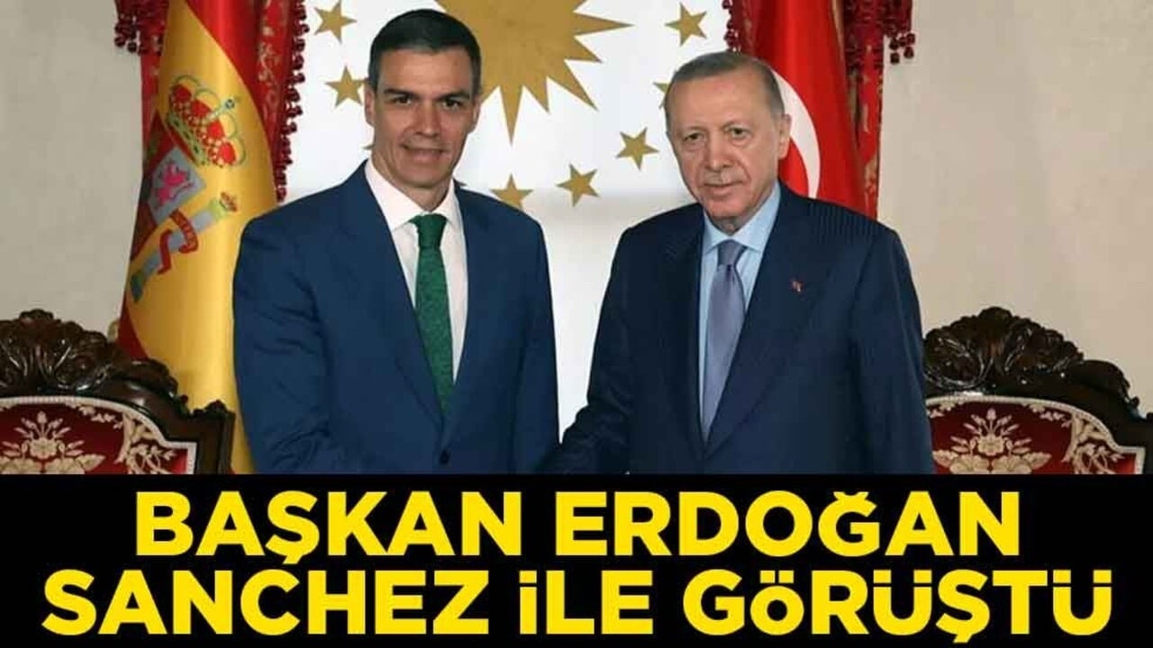Cumhurbaşkanı Erdoğan, İspanya Başbakanı Pedro Sanchez ile görüştü
