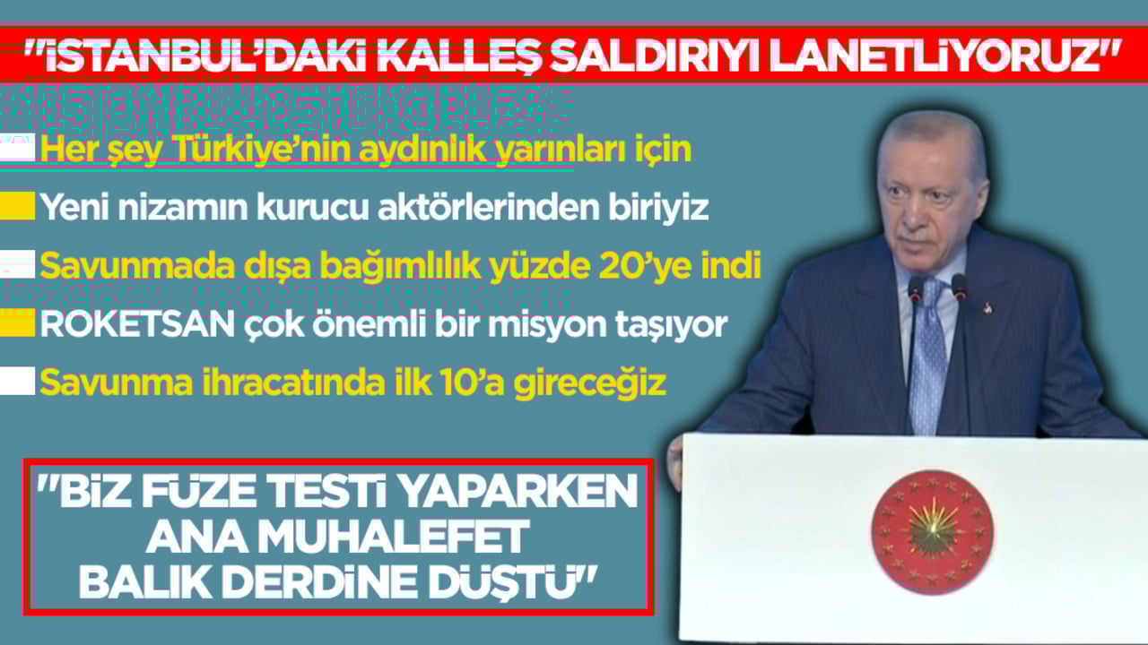 Cumhurbaşkanı Erdoğan: İstanbul’daki kalleş saldırıyı lanetliyoruz