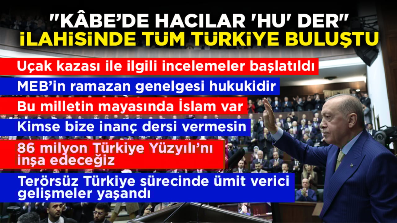 Cumhurbaşkanı Erdoğan: "Kâbe’de hacılar 'hu' der" ilahisinde tüm Türkiye buluştu