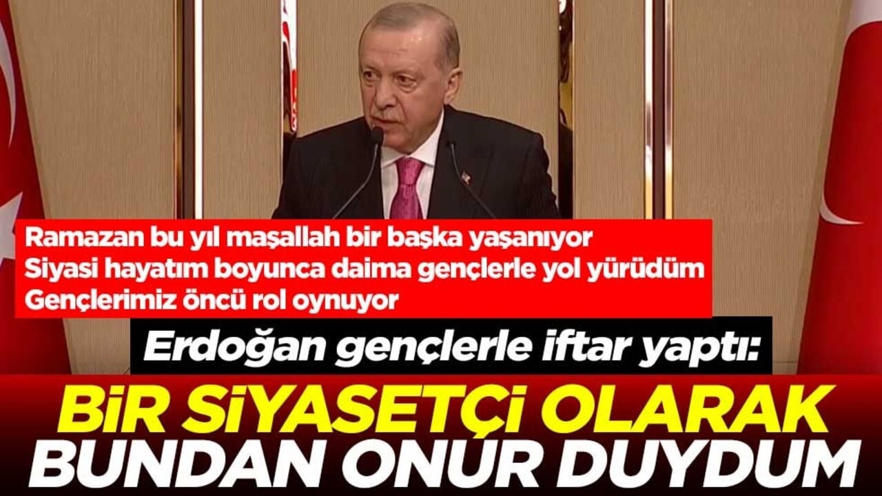 Cumhurbaşkanı Erdoğan: Siyasi hayatım boyunca daima gençlerle yol yürüdüm