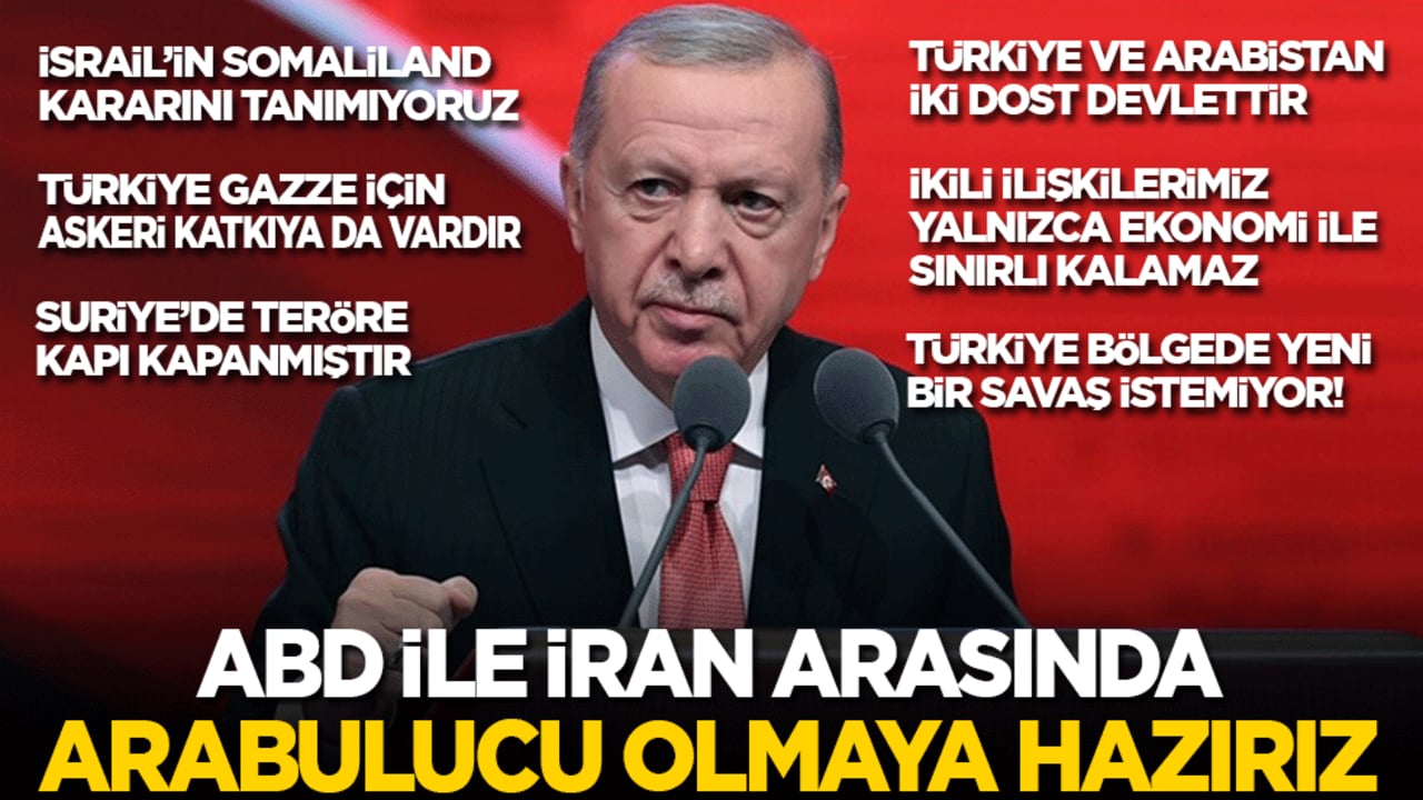 Cumhurbaşkanı Erdoğan, Suudi Arabistan gazetesine konuştu: ABD ile İran arasında arabulucu olmaya hazırız