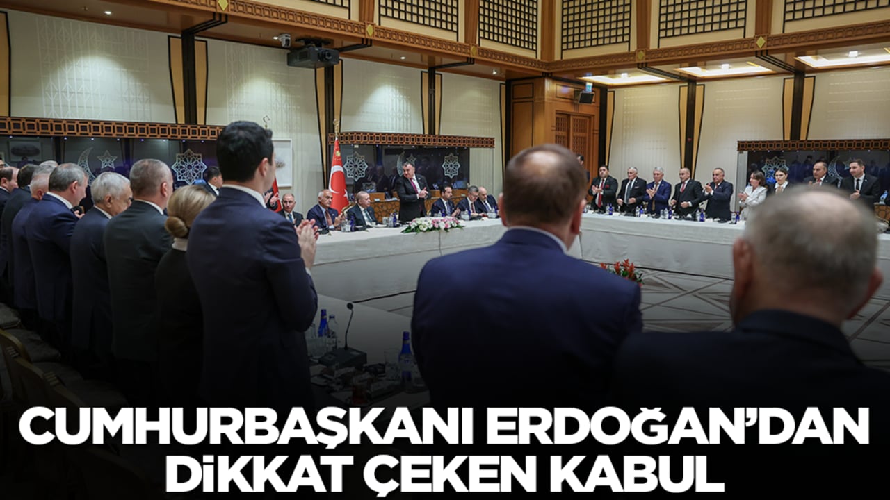 Cumhurbaşkanı Erdoğan'dan dikkat çeken kabul
