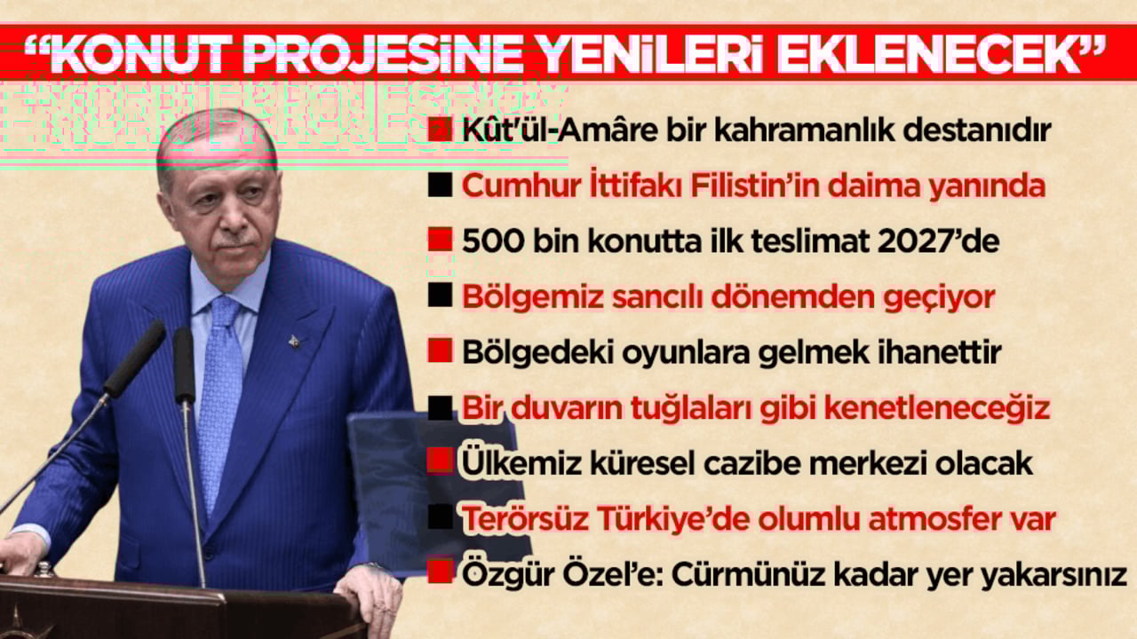 Cumhurbaşkanı Erdoğan’dan yeni konut müjdesi: Eserlerimize yenilerini ekleyeceğiz