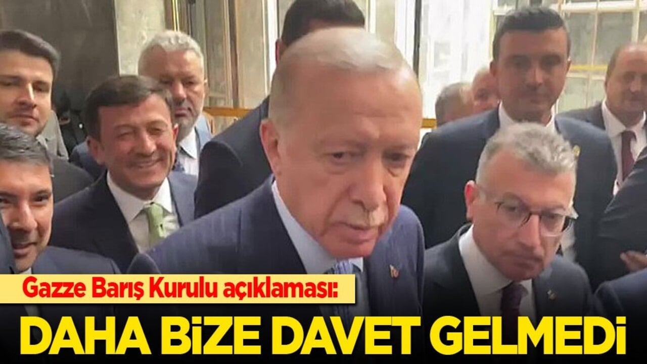 Cumhurbaşkanı Erdoğan’dan Gazze Barış Kurulu açıklaması: Daha bize davet gelmedi!