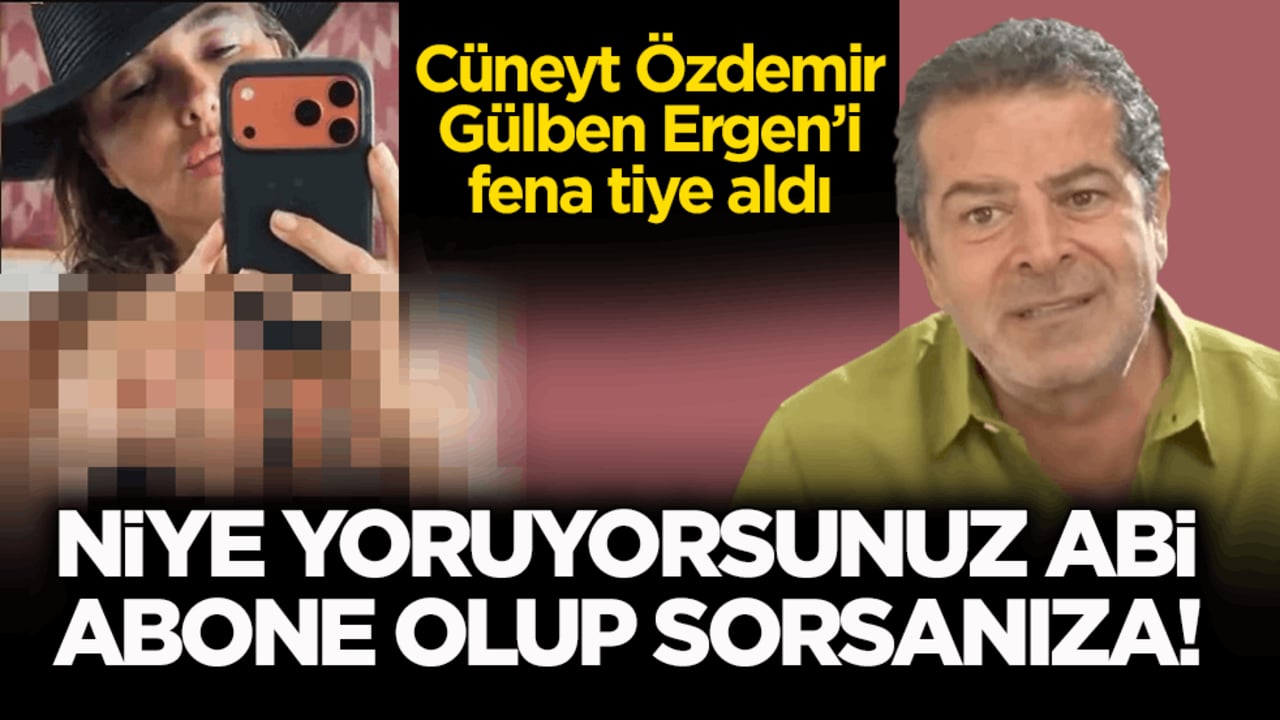 Cüneyt Özdemir Gülben Ergen’i fena tiye aldı! Niye yoruyorsunuz abi abone olup sorsanıza