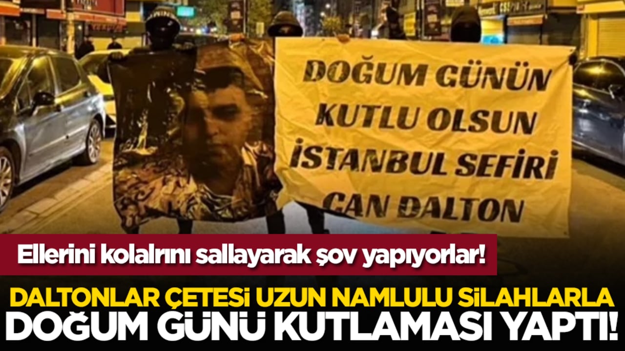 Daltonlar çetesi uzun namlulu silahlarla doğum günü kutlaması yaptı!