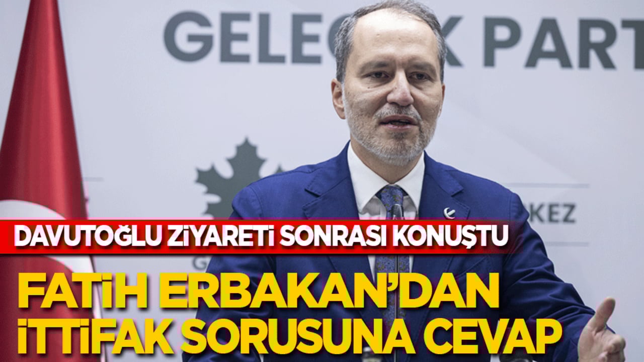 Davutoğlu ziyareti sonrası konuştu: Fatih Erbakan'dan ittifak sorusuna cevap!