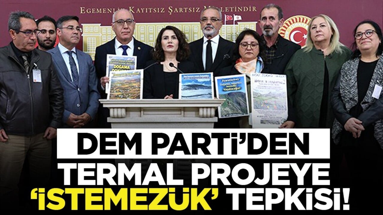 DEM Parti’den termal projeye "istemezük" tepkisi!