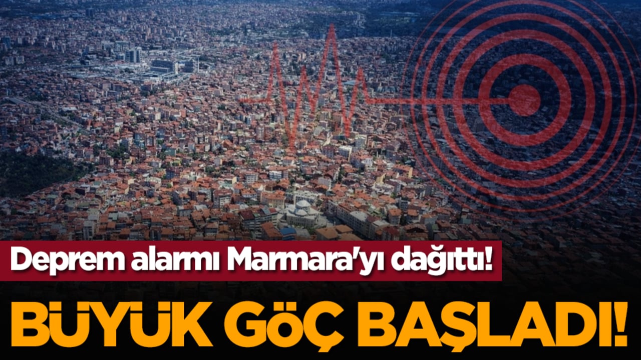 Deprem alarmı Marmara'yı dağıttı! Büyük göç başladı!