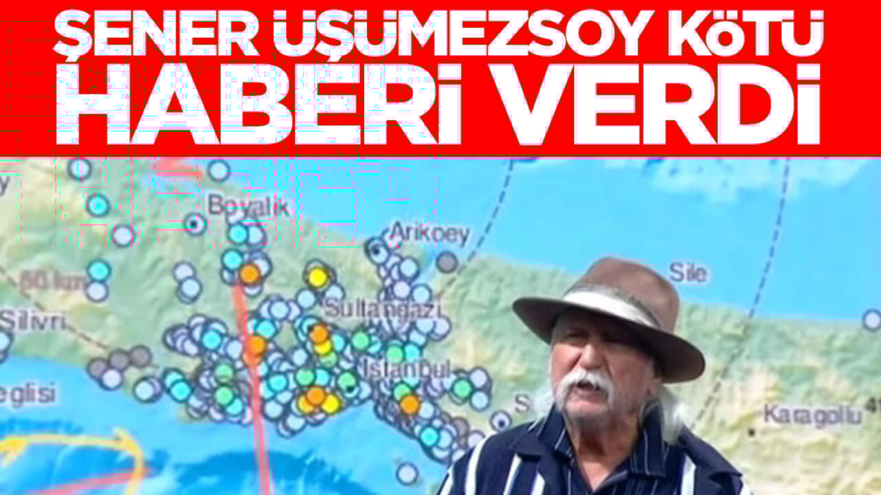 Deprem Bilimci Prof. Dr. Şener Üşümezsoy kara haberi verdi