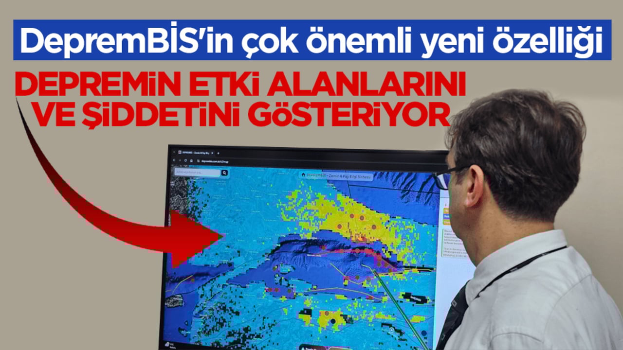 DepremBİS'in çok önemli yeni özelliği: Depremin etki alanlarını ve şiddetini gösteriyor