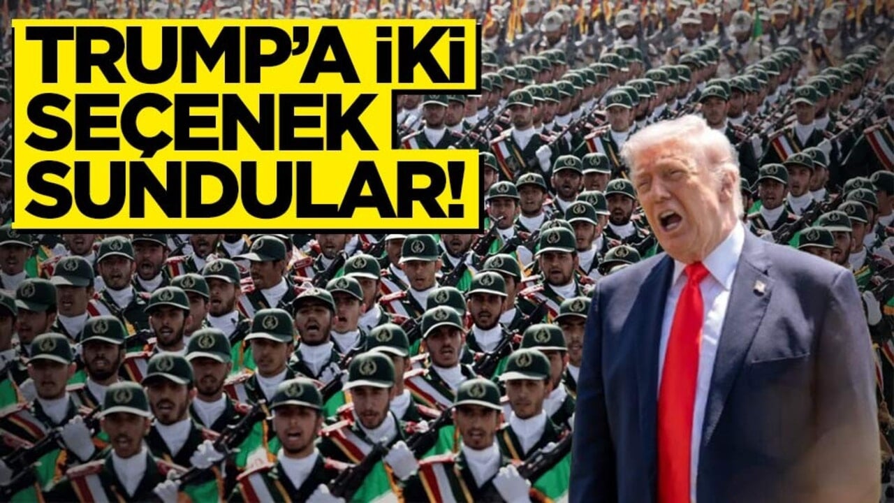 Devrim Muhafızları Trump'a iki seçenek sundu! Dünyanın konuştuğu açıklama
