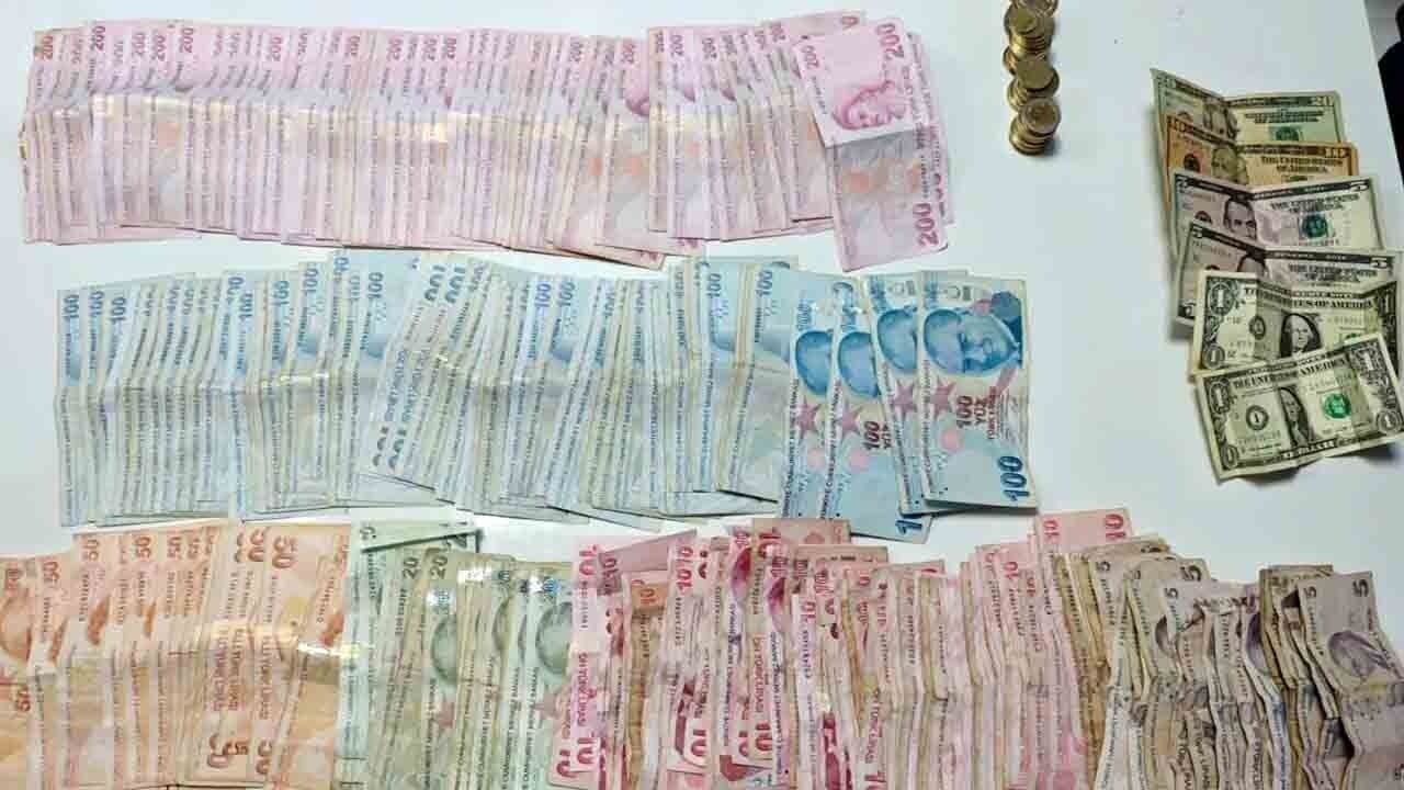 Dilencinin cebinden servet çıktı