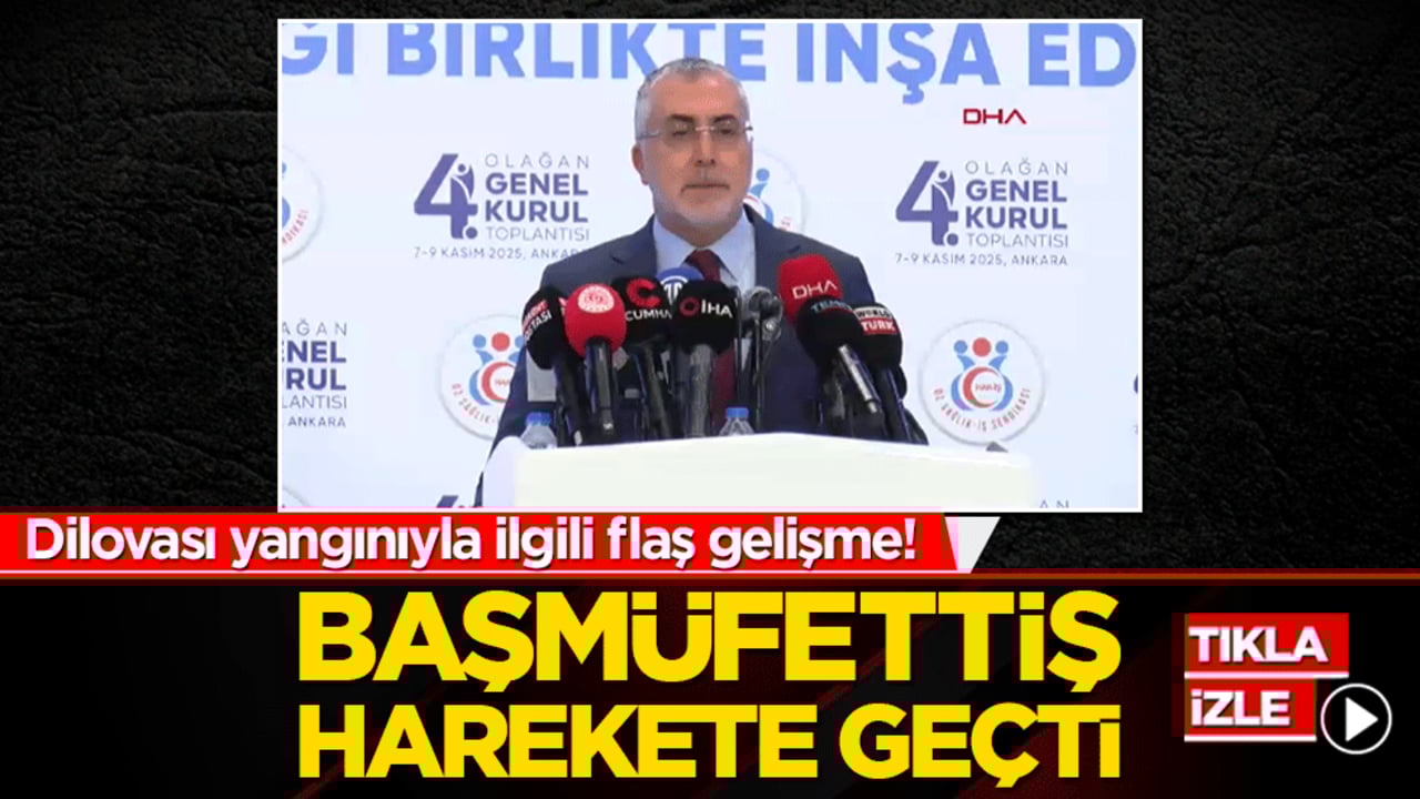 Dilovası yangınıyla ilgili flaş gelişme! Bakan Işıkhan süreci yakından izliyor