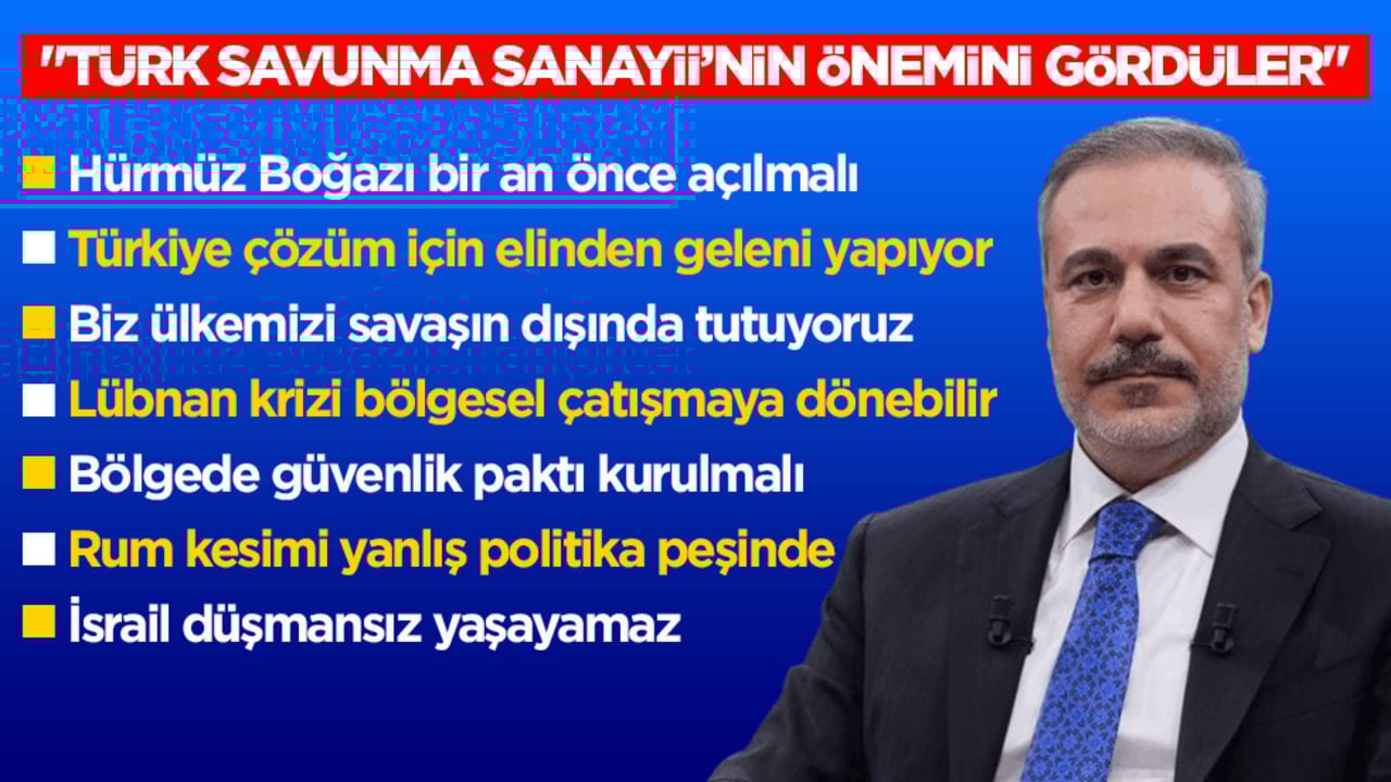 Dışişleri Bakanı Fidan: Her iki taraf da ateşkes konusunda samimi