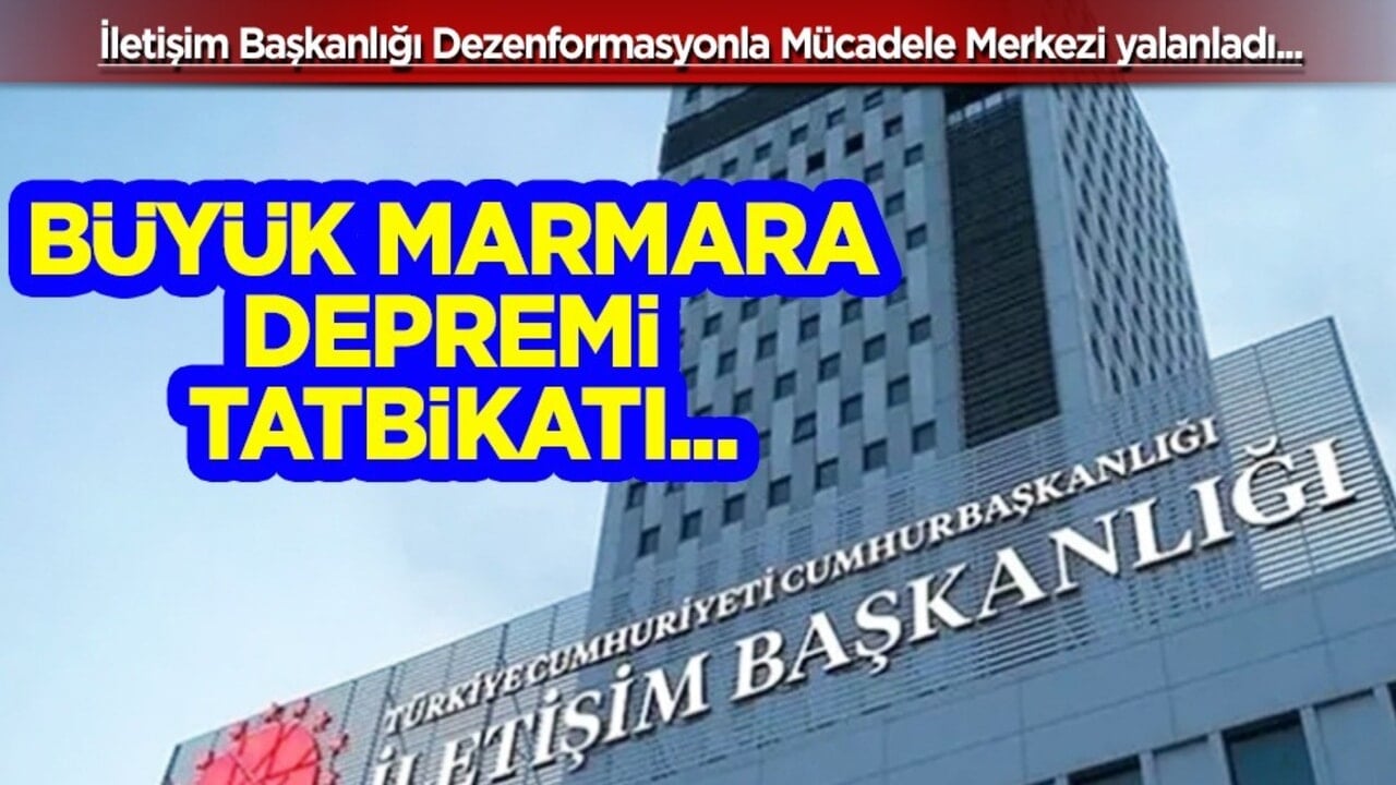 DMM'den Büyük Marmara Depremi Tatbikatı 'iptal edildi' iddialarına yalanlama! Cevap: Asılsız iddia