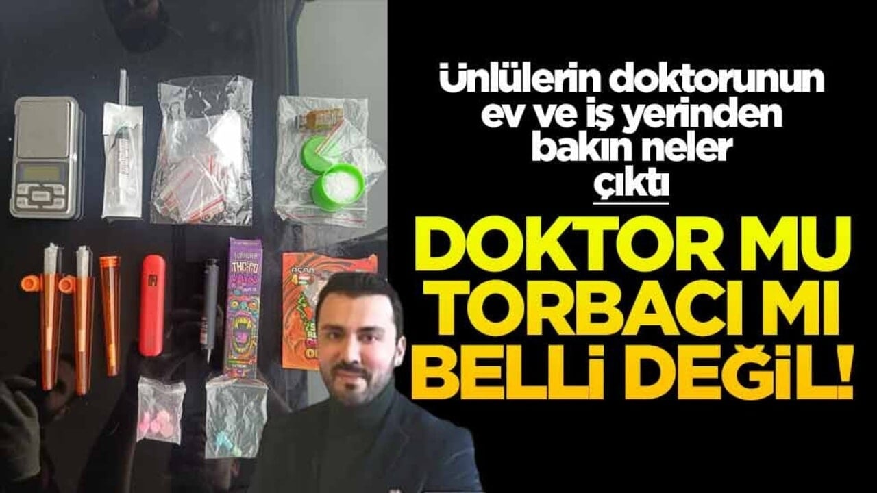 Doktor mu torbacı mı belli değil! Ünlülerin doktorunun ev ve iş yerinden bakın neler çıktı