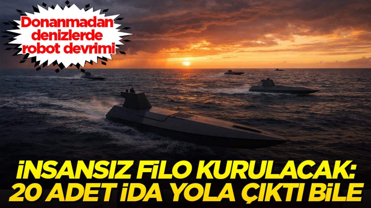 Donanmadan denizlerde robot devrimi! İnsansız filo kurulacak: 20 adet İDA yola çıktı bile