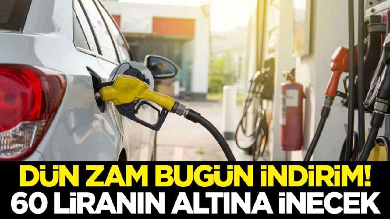 Dün zam bugün indirim! Motorin 60 liranın altına inecek