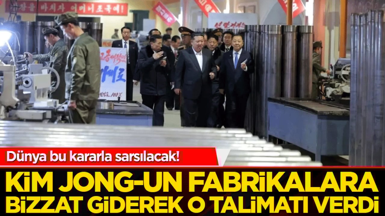 Dünya bu kararla sarsılacak! Kim Jong-Un fabrikalara bizzat giderek o korkunç talimatı verdi!