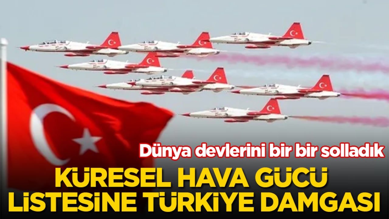 Dünya devlerini bir bir solladık! Küresel hava gücü listesine Türkiye damgası