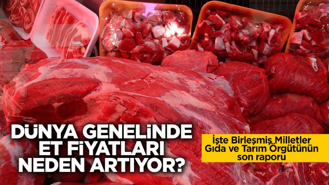 Dünya genelinde et fiyatları artıyor! İşte Birleşmiş Milletler Gıda ve Tarım Örgütünün son raporu