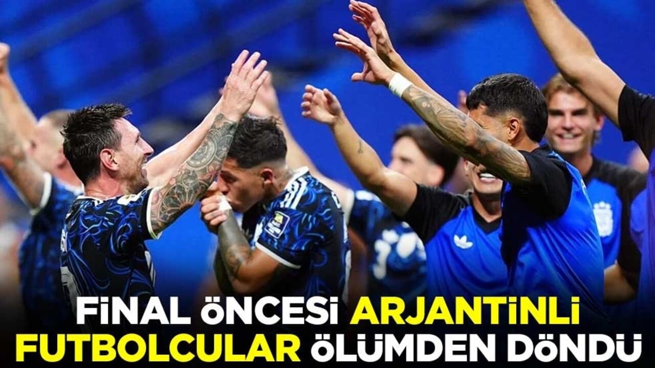 Dünya Kupası finali öncesi Arjantin'in antrenman yapacağı sahaya yıldırım düştü