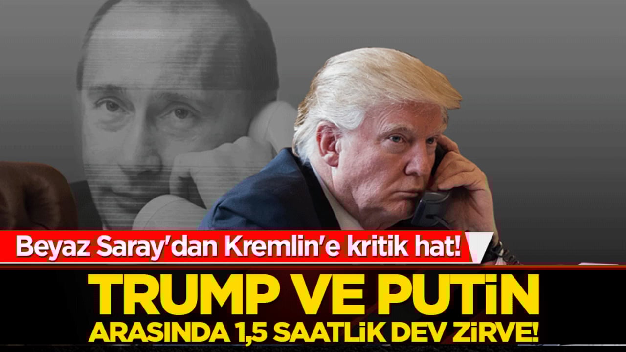 Dünya nefesini tuttu! Trump ve Putin arasında 1,5 saatlik dev zirve!