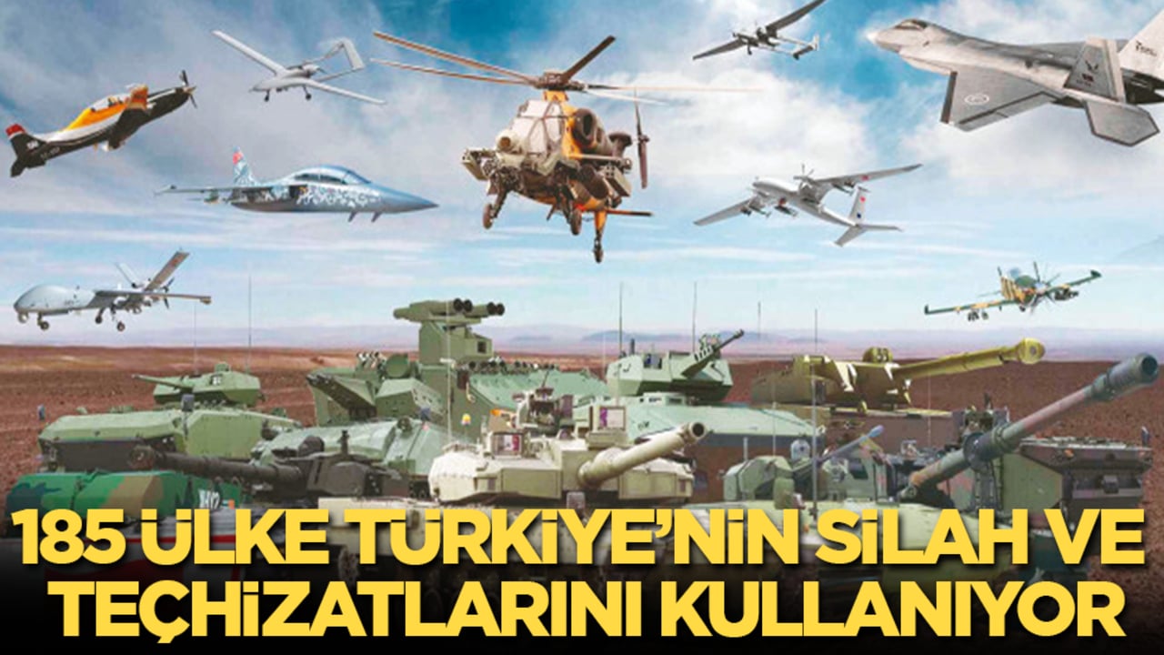 Dünyanın 185 farklı ülkesi Türkiye'nin 230 farklı silah ve teçhizatlarını kullanıyor