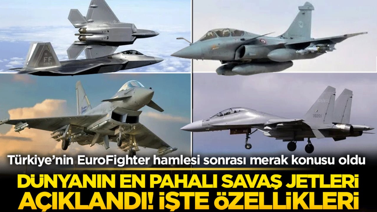 Dünyanın en pahalı savaş jetleri açıklandı! Liste şaşırtıyor