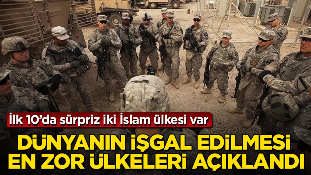 Dünyanın işgal edilmesi en zor ülkeleri açıklandı! İlk 10’da sürpriz iki İslam ülkesi var