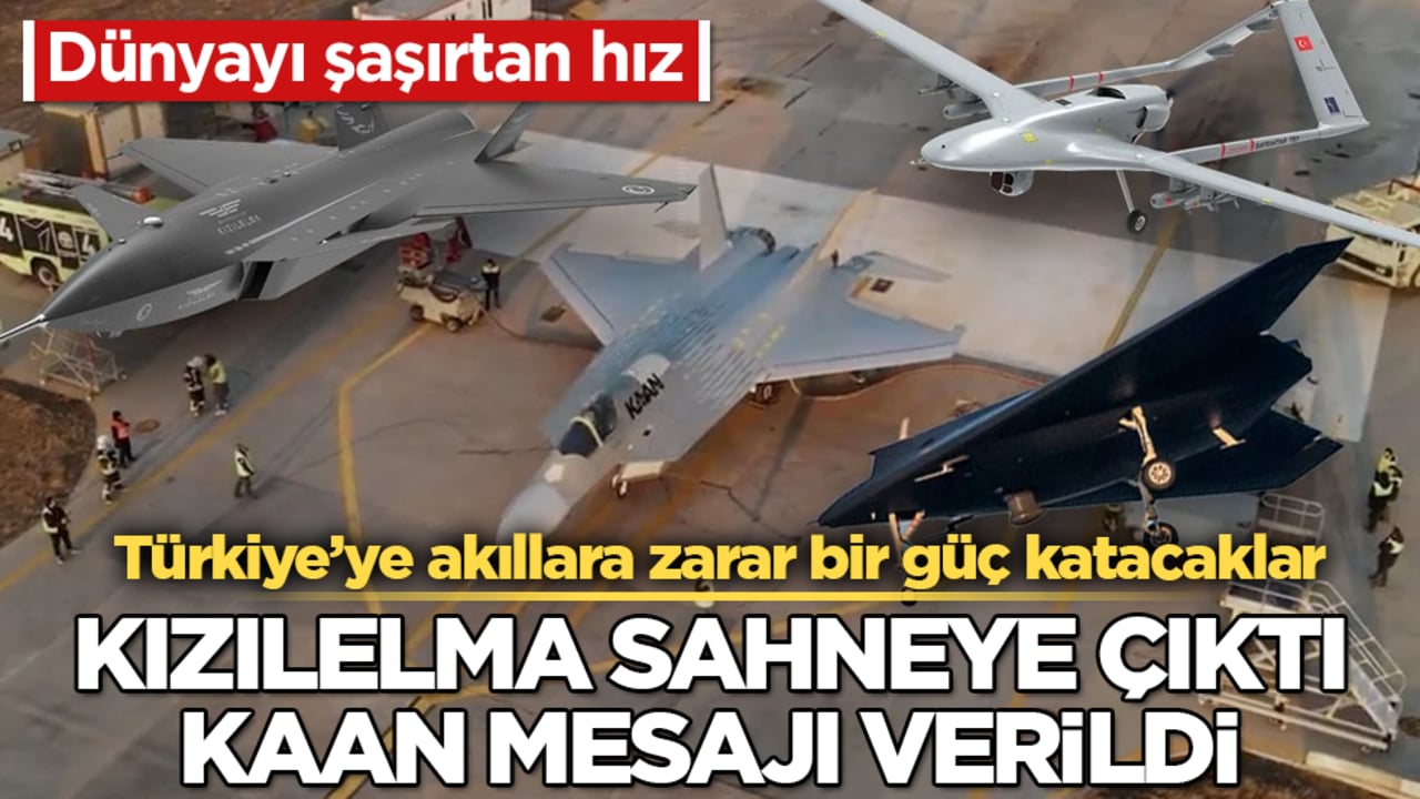 Dünyayı şaşırtan hız! KIZILELMA sahneye çıktı, KAAN mesajı verildi: Türkiye’ye akıllara zarar bir güç katacaklar