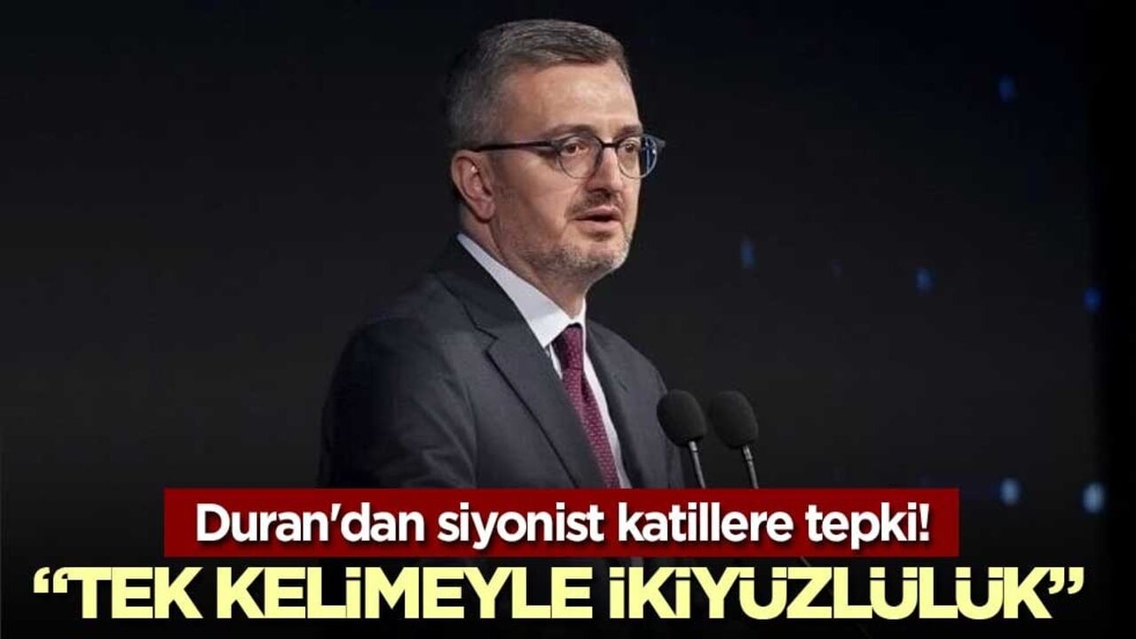 Duran'dan siyonist katillere tepki! "Tek kelimeyle ikiyüzlülük"